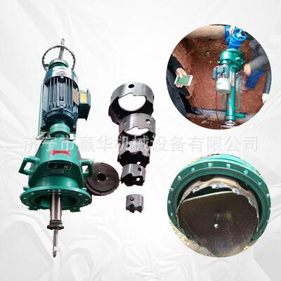 Steel pipe pipeline perforating machine for oil pipe