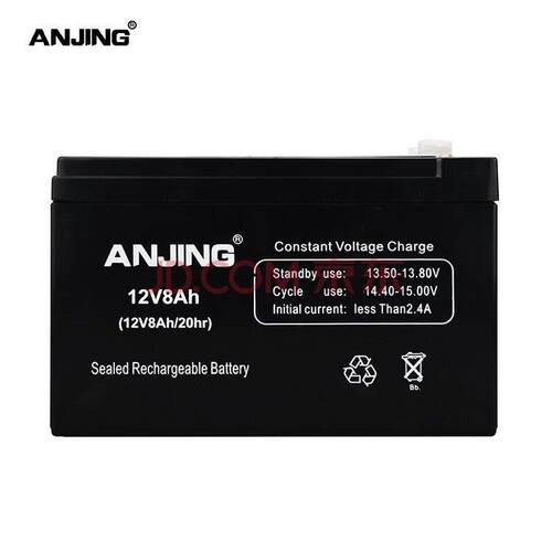 ANJING蓄电池12V8AH铅酸免维护蓄电池ANJING蓄电池现货供