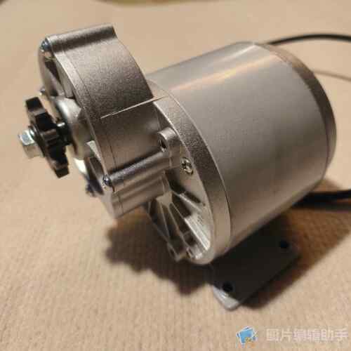 凌鹰24V36V48V350W500W无刷电动车减速电机农机改装皮带轮