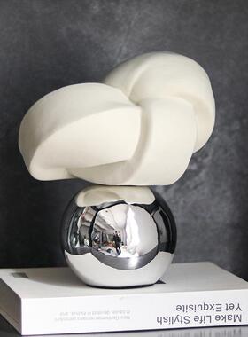 现代轻奢装饰品摆件售楼处艺术家居样板间抽象几何扭曲缠绕工艺品