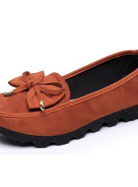 正品脚老北京布鞋女鞋春平底舒适妈秋妈鞋中一老年休闲鞋软底豆豆