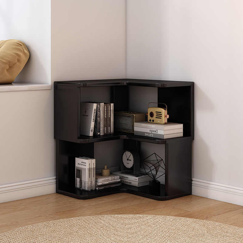 转角转角柜墙角书架柜物实木落地收纳现代简约书柜储物柜家用架置