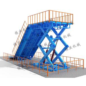 货车装卸升降斜坡液压升降平台登车桥固定式叉车装卸货平台卸猪台