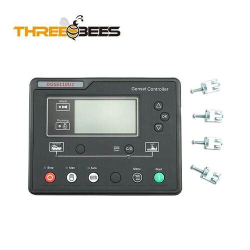 柴油发电机组HGM6110UC控制器众智控制模块液晶显示屏