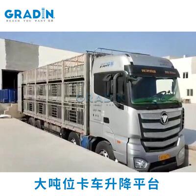 汽车垂直升降机举升机液压固定式汽车升降台大吨位卡车升降平台