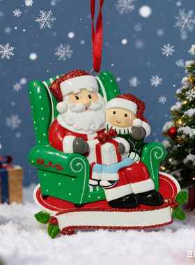 新款圣诞节姜饼人毛毡挂件圣诞袜圣诞树雪花圣诞装饰挂件挂饰