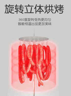 烘烤鱼食果蔬腊肉旋转家用机品脱商用鸡鸭水机烘干机机器风干腊肠