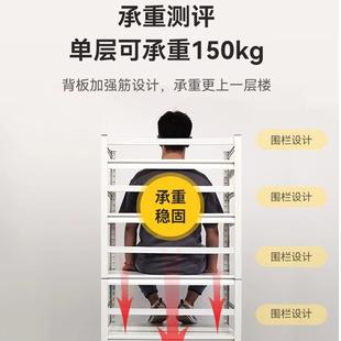 家用书架收纳架宿舍多层落地置物架靠墙铁艺学生简易书柜储物架子