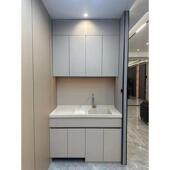 杭州 绍兴定制蜂窝铝阳台柜储物柜衣柜洗烘叠放组合柜洗衣柜 嘉兴