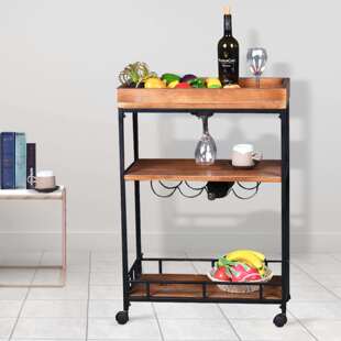 厨厂直销架工5493 2业家风三层移动小推车房客厅收纳置物架带轮手