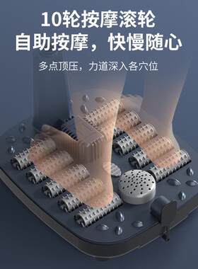茗振泡脚桶全自动电动按摩足浴盆加热家用恒温洗脚盆高深足浴器