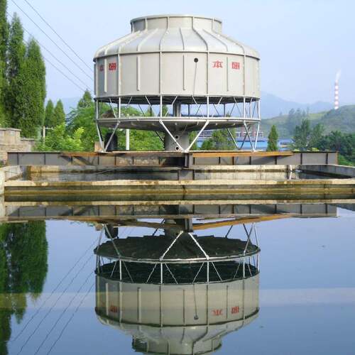 工业冷却水配套厂家圆形冷却塔玻璃钢冷水塔规格齐全
