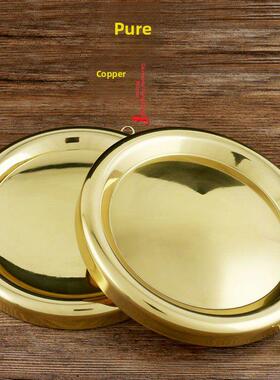 纯黄铜铜镜招财凹镜挂件门口阳台风水凹凸镜结婚凹凸小镜子