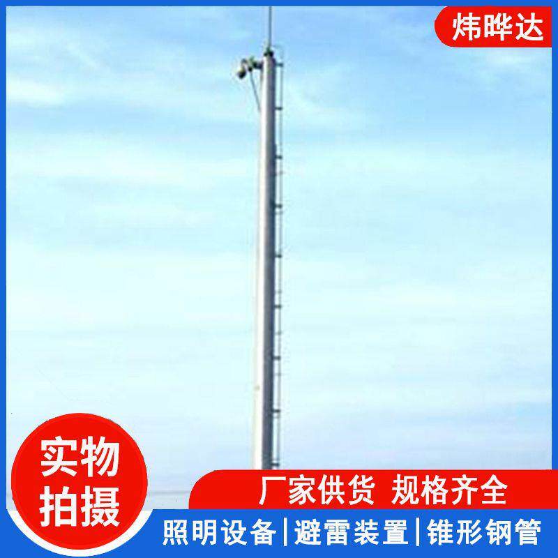 25米热镀锌钢管接闪器避雷GH-5/6/7/8钢管避雷针直杆避雷针