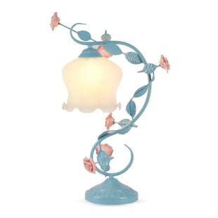 正品 田园床头灯创意婚温馨主浪漫公n台灯卧室is少女庆送礼灯 欧式