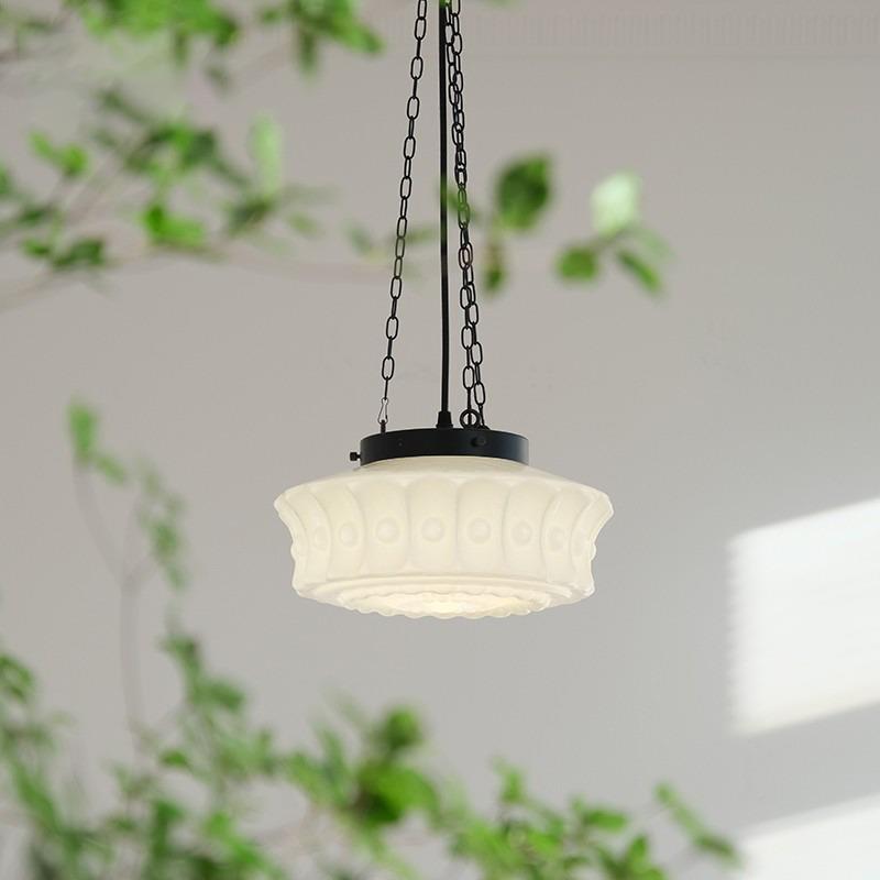 吧法式复古主室吸顶vintage怀旧Lighting台美式餐厅奶油中灯古书