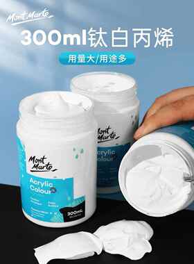 white acrylic paint Montmartre 300ml Fine art wall painting