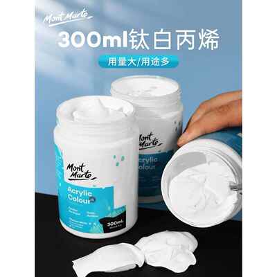 white acrylic paint Montmartre 300ml Fine art wall painting