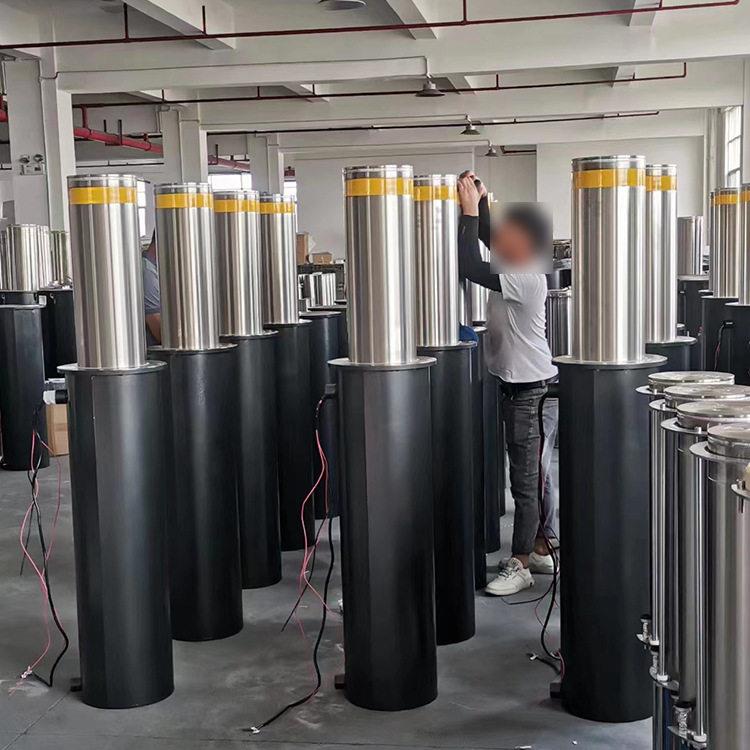 小型全自动升降阻车器防撞隔离升降柱设备电动路障机器厂家