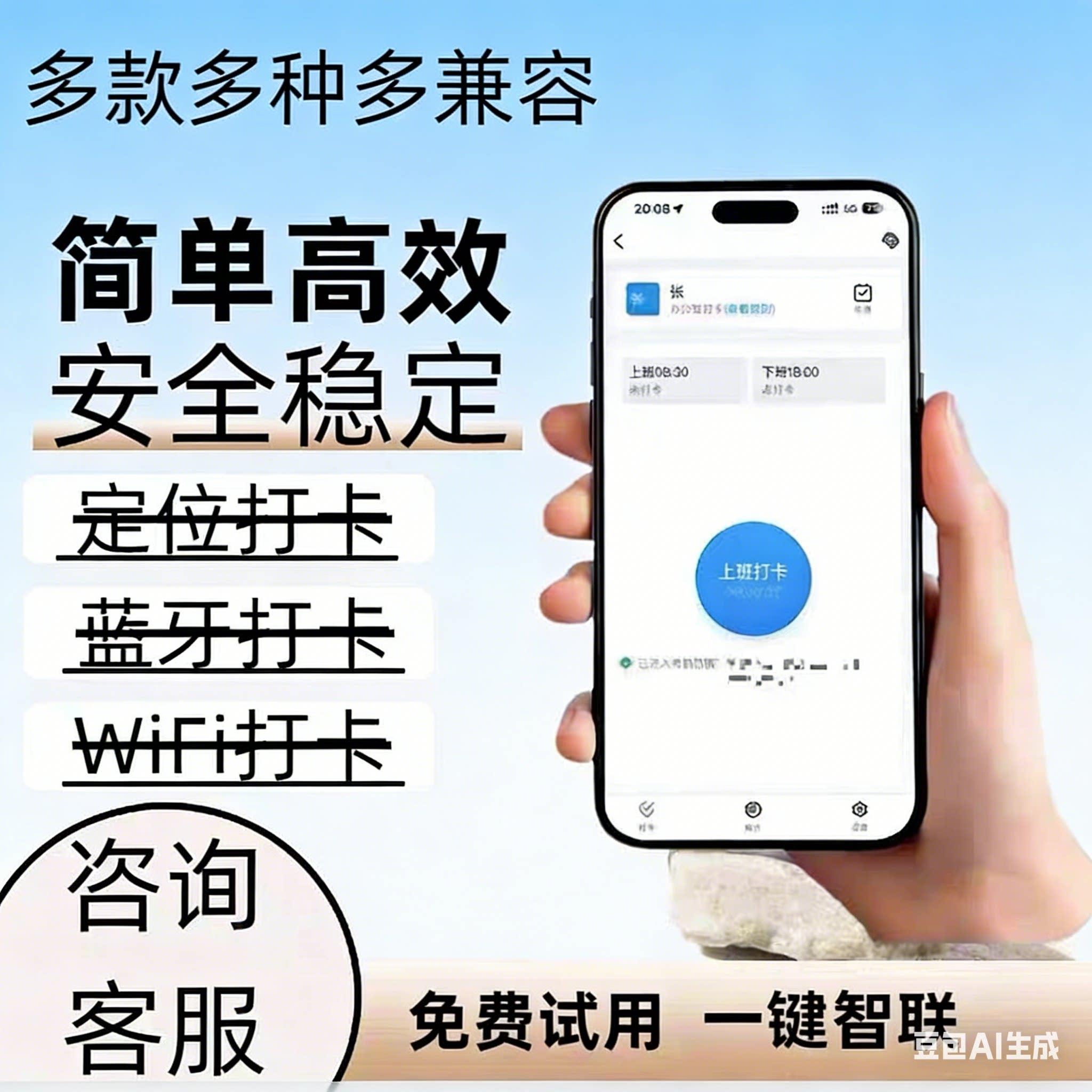 钉钉打卡WX3考勤机上下班签到人脸识别蓝牙多地点智能考勤