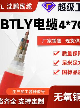 btly NG-A矿物绝缘防火电缆4*10/16/25/70铜芯国标足米厂家直销