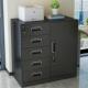 偏五斗柜件柜办公室铁皮矮财务文带锁资料屉柜抽储物柜工具见详情