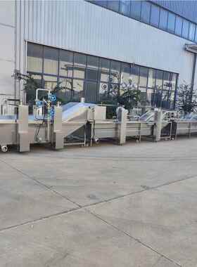 全自动升降蒸冷却风干流水线金针GTC菇香菇蘑菇漂烫杏漂鲍煮菇机