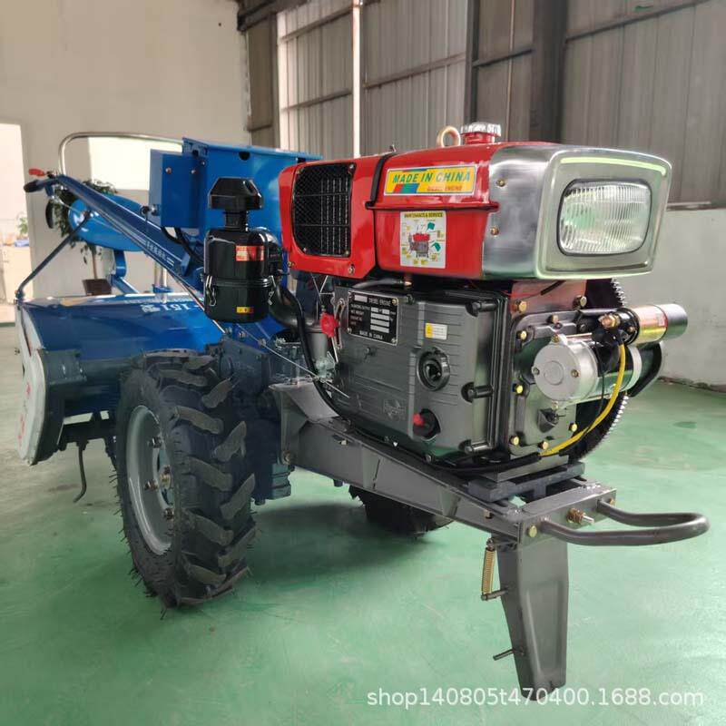 15马力电启动手扶拖拉机出口151大底盘农用手扶车水田手扶旋耕机