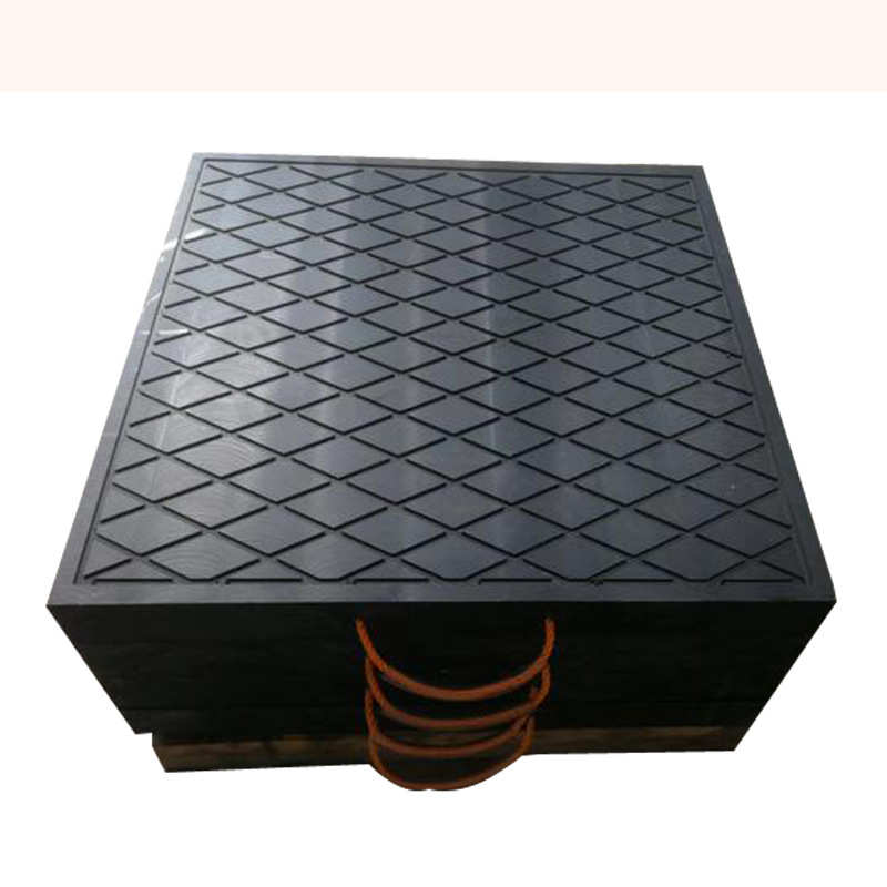 垫块随车起重机支腿吊车垫脚板重机吊橡胶垫脚板起泵车垫板聚乙烯