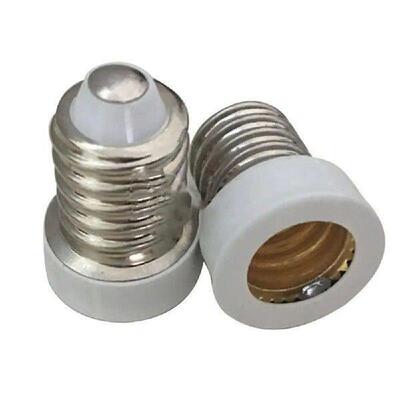 2Pcs E14 To E12 Adapter Converter Lamp Holder Base Socket