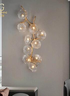 Serip全铜壁灯会所茶室客厅卧室书房个性设计师背景墙装饰创意灯