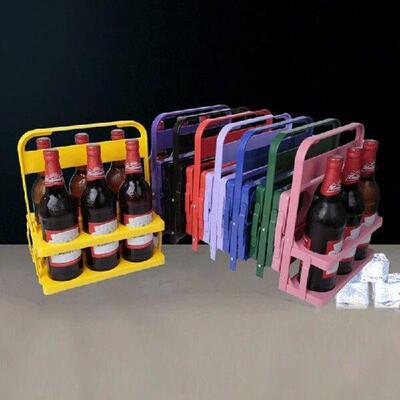 4/6 Pack Portable Beer Bottle Carrier Folding Drinks Holder