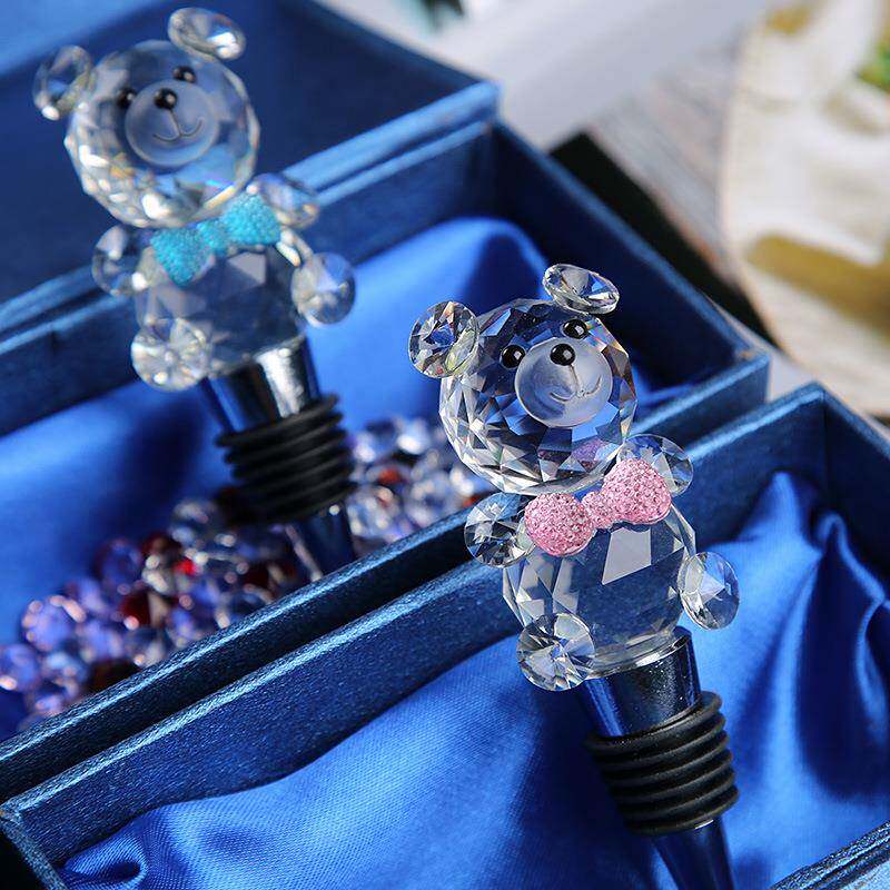 家用水晶玻璃红酒塞小熊瓶塞密塞葡O11萄瓶熊盖塞子软木塞小酒封
