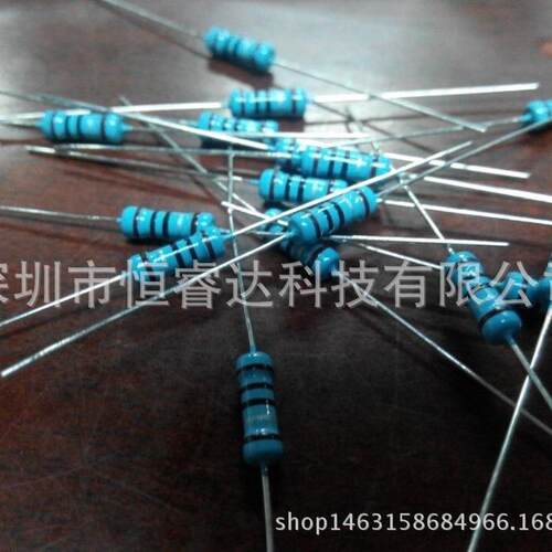 直销散装编带1%直插五色环金属膜电阻2W-91KR91Kohm91K欧