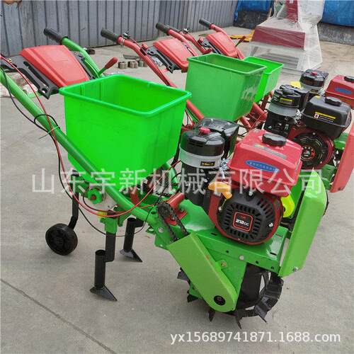小型手推玉米精播机 新型手动水稻播种机多种途点播机