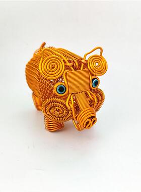 【小猪模型】手工货源 市集 机场礼品 旅游工艺品 手工铝线模型