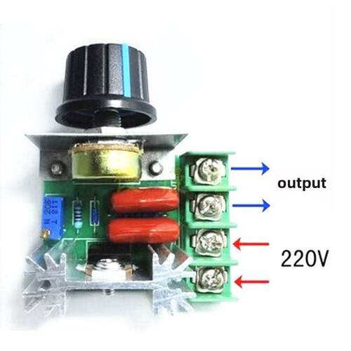 2000W可控硅调速电机220V大功率数字调压调光调温调速模块