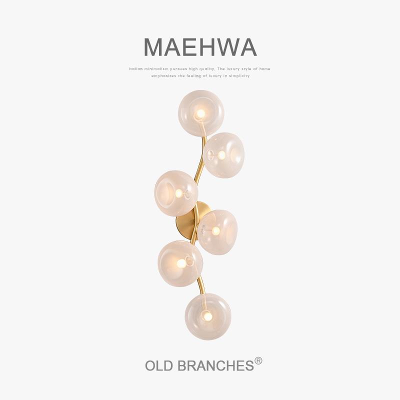 MAEHWA全铜艺术壁灯 意式轻奢背景墙灯 走廊过道装饰照明