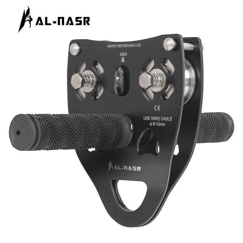 户外索道滑轮横渡滑索高空运输往复式高空滑索设备钢丝手柄双滑轮