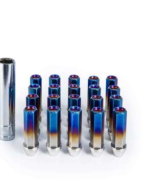 含 20个对边17mm轮毂螺栓不锈钢防盗轮螺母M12*1.5/1.25 M14*1.5