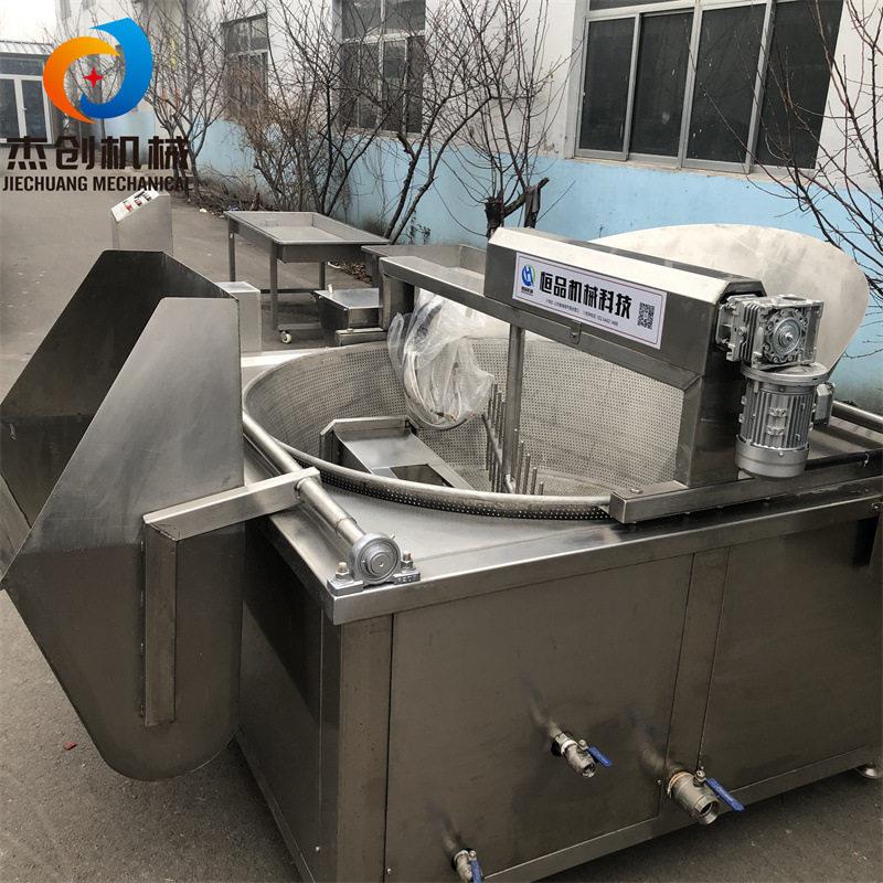 新品虎皮鸡爪油炸机一机多用鸡脚油炸锅自动出料鸭脖油炸设备