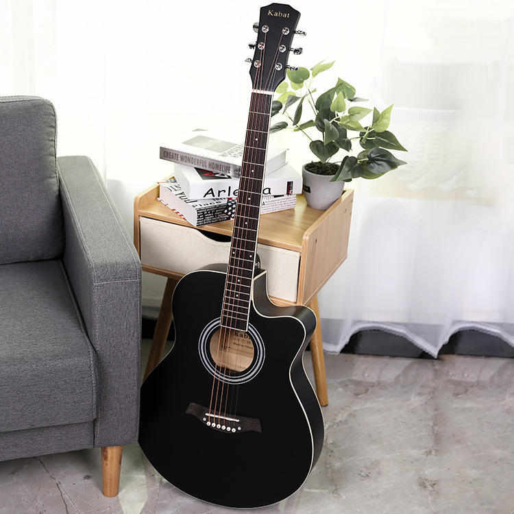 【实力真工厂】40寸单板云杉木包边哑光亮光抛光吉他民谣木Guitar