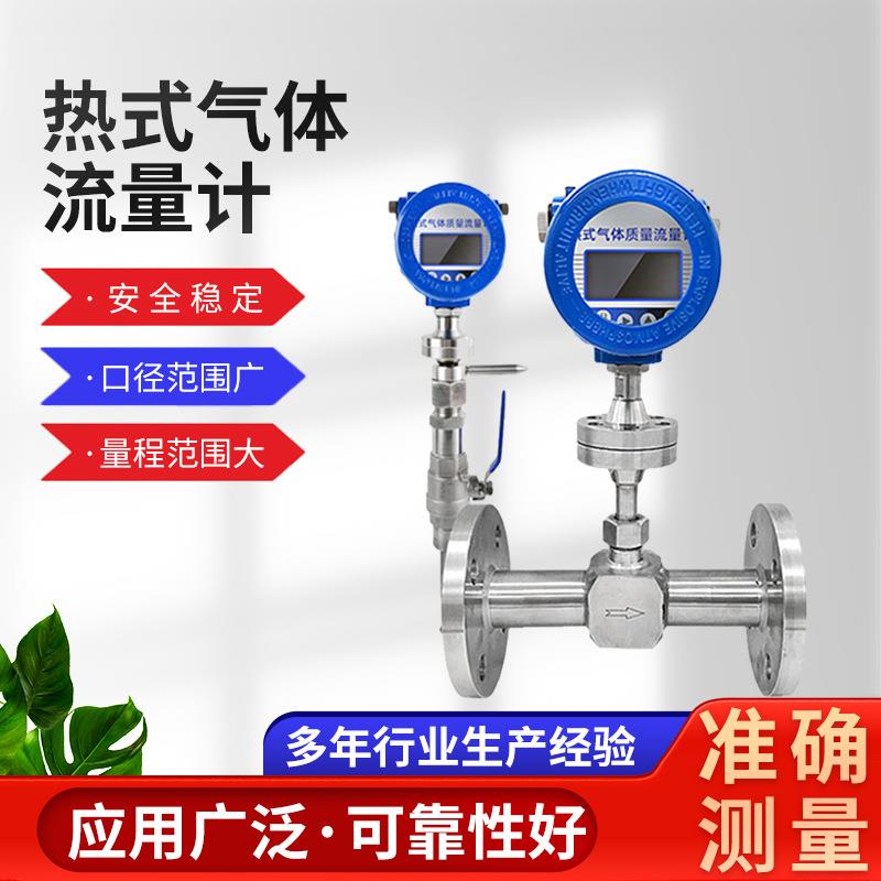 热式气体质量流量计智能数显防腐沼气煤气天然气空气氢气流量计
