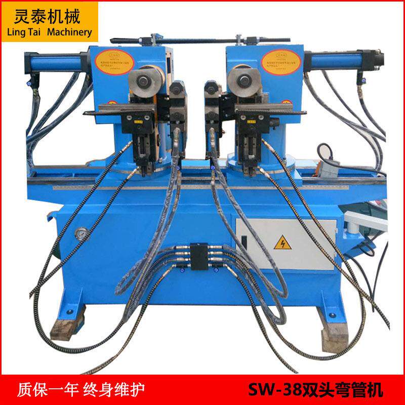 38双头液压弯管机小型半自动U型铁管不锈钢管方管圆管数控折弯机