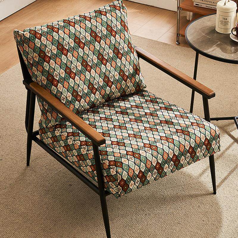 复古沙发椅阳台小户型铁艺沙发 意式客厅餐厅懒人休闲沙发组合