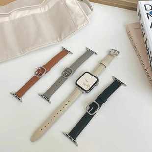 適用蘋果applewatch蘋果手表iwatch8代7654321se表帶細(xì)女 秋冬女款