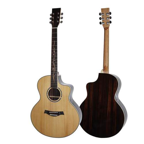 41寸吉他 云杉单板玫瑰木抛光 民谣吉它初学者吉他Spruce guitar