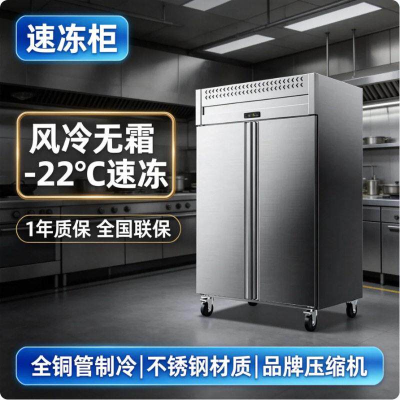 -22°C商用风冷速冻柜面团急冻海参包子饺子低温柜直冷插盘速冻机