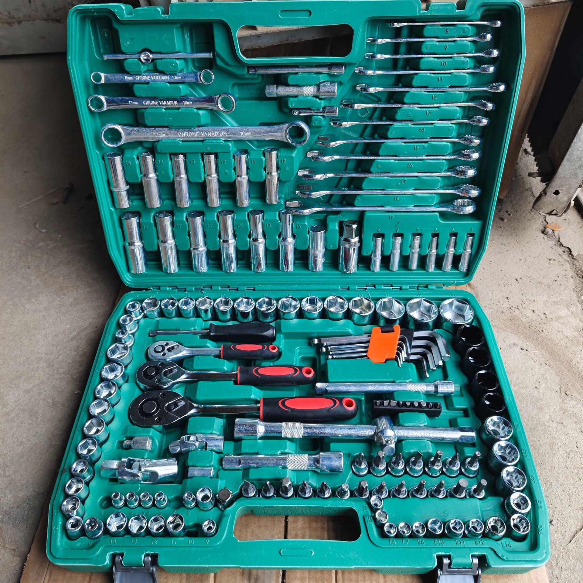 151件套套筒扳手套装万能套管棘轮板手修车 机修组合工具