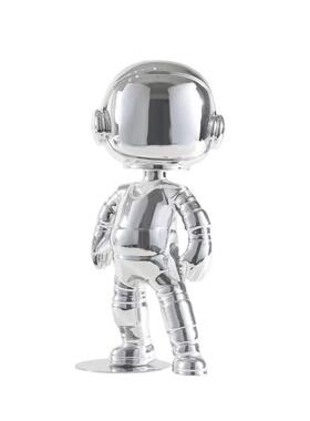 现代轻奢电镀镜面太空人摆件样板间售楼处室内客厅艺术桌面装饰品